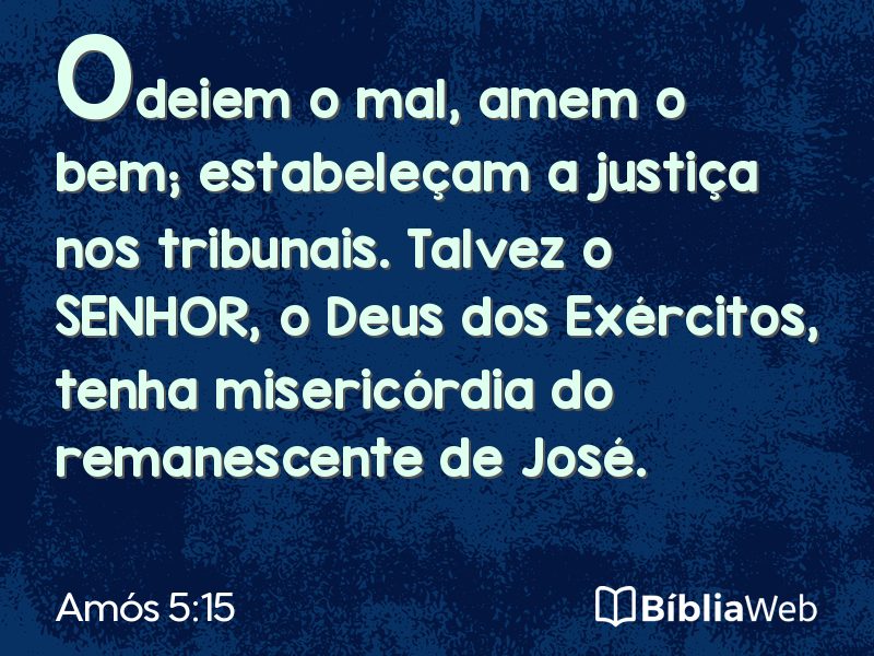 Amós 5:15 em imagem para compartilhar