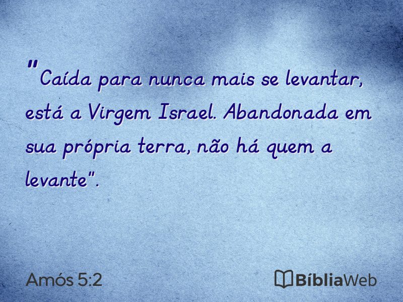 Amós 5:2 em imagem para compartilhar