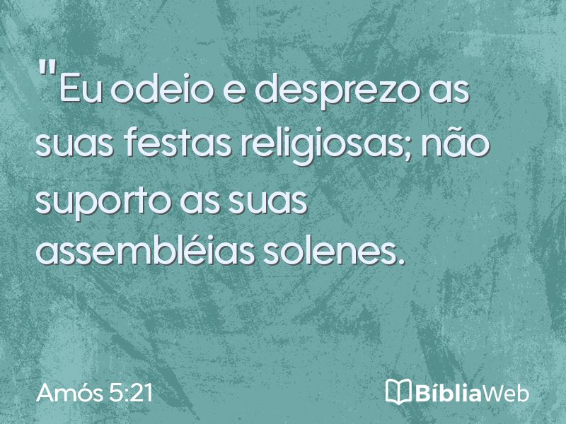 Amós 5:21 em imagem para compartilhar