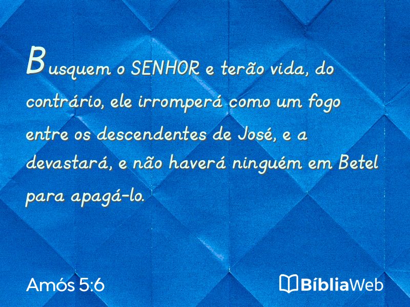 Amós 5:6 em imagem para compartilhar