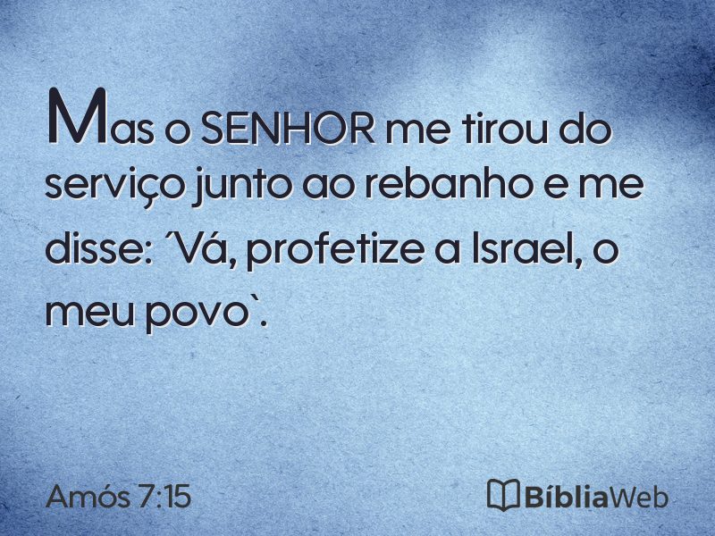 Amós 7:15 em imagem para compartilhar