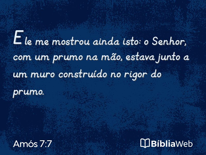 Amós 7:7 em imagem para compartilhar