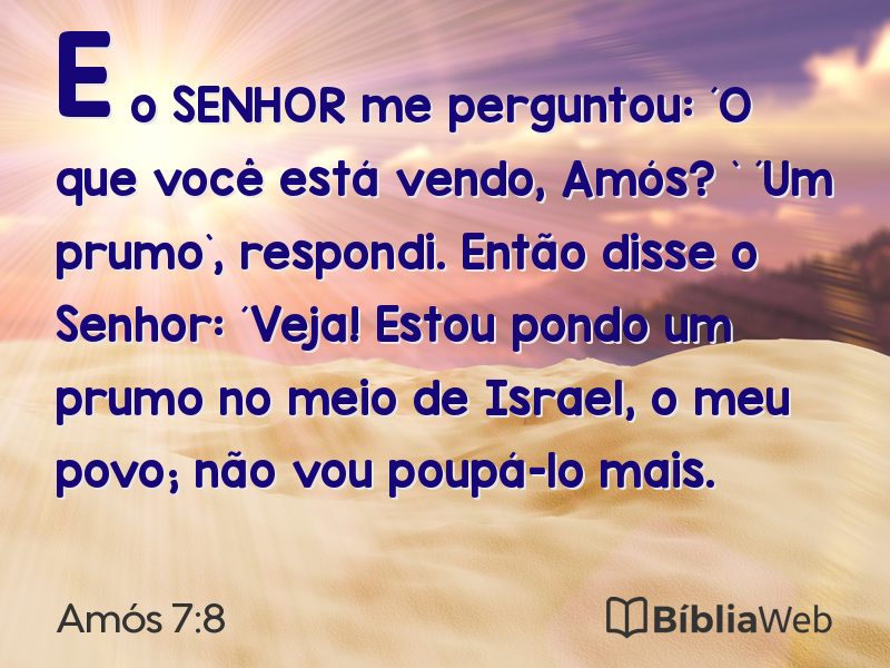 Amós 7:8 em imagem para compartilhar