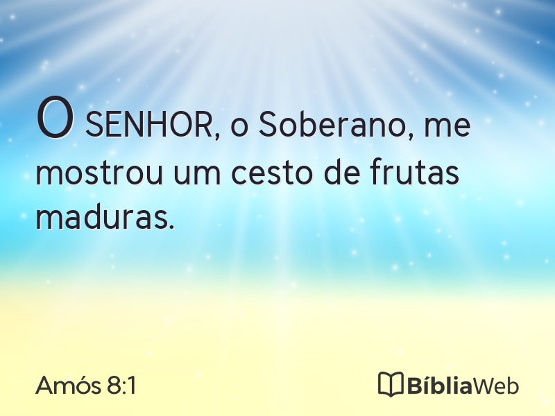 Amós 8:1 em imagem para compartilhar