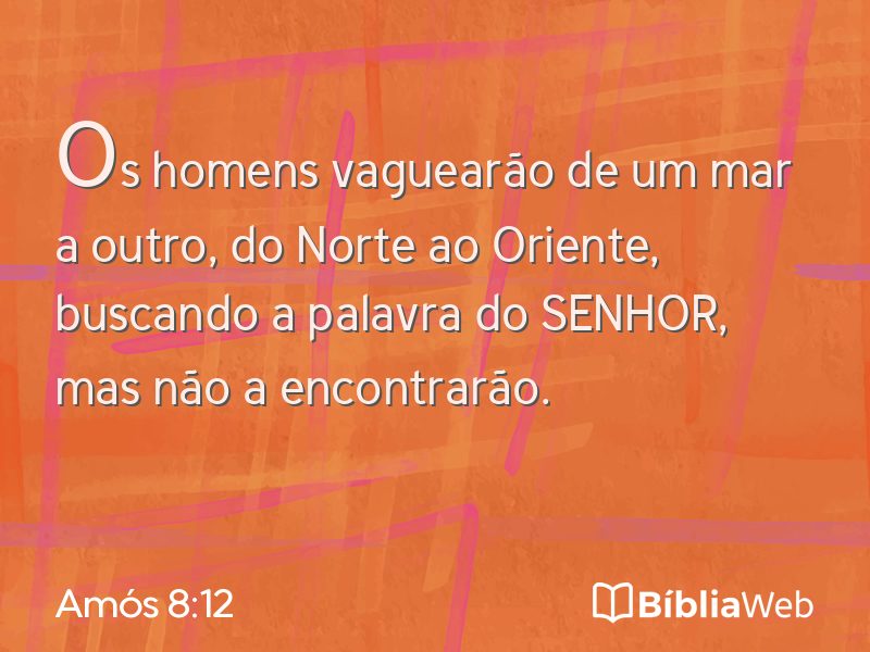 Amós 8:12 em imagem para compartilhar