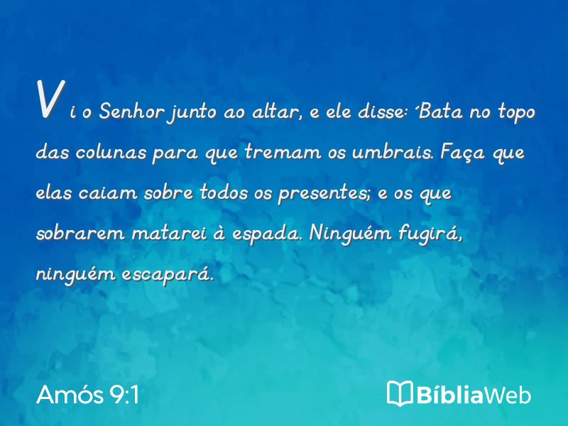 Amós 9:1 em imagem para compartilhar