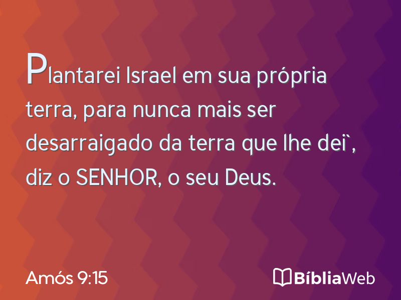 Amós 9:15 em imagem para compartilhar