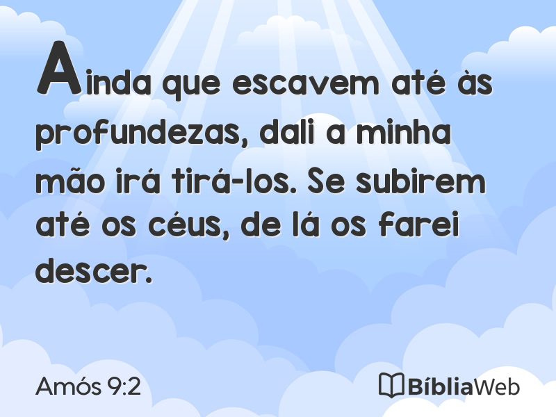 Amós 9:2 em imagem para compartilhar
