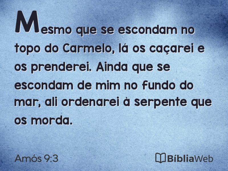 Amós 9:3 em imagem para compartilhar