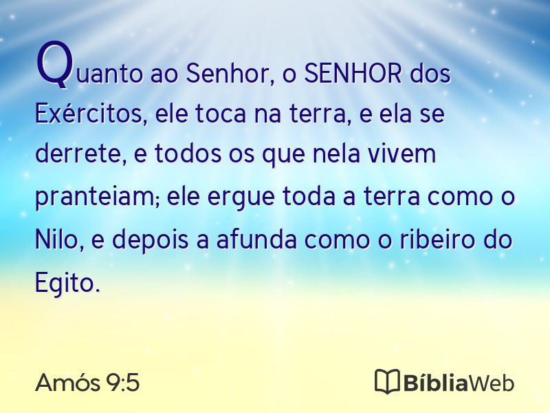 Amós 9:5 em imagem para compartilhar