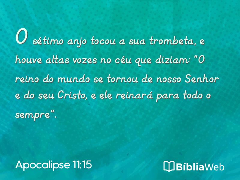 Apocalipse 11:15 em imagem para compartilhar