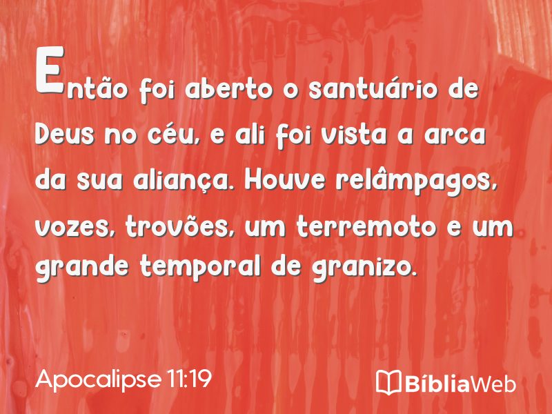 Apocalipse 11:19 em imagem para compartilhar