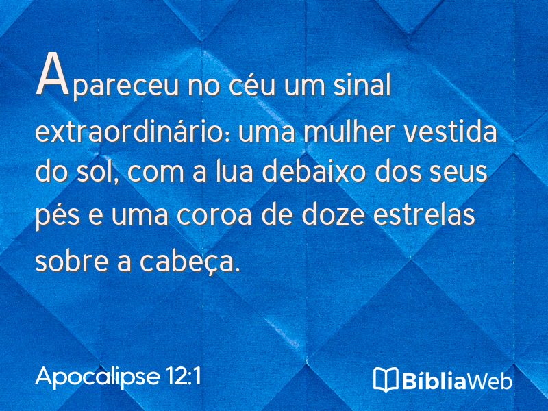 Apocalipse 12:1 em imagem para compartilhar
