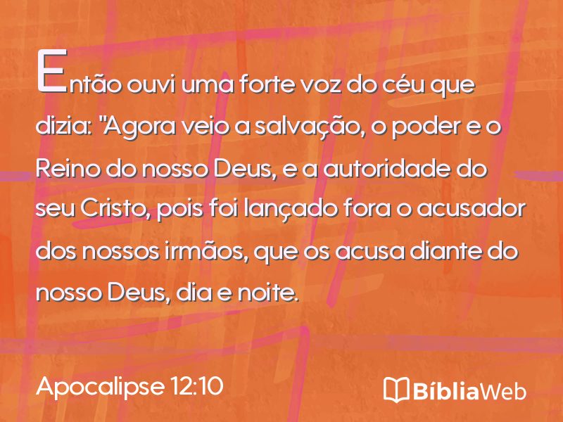 Apocalipse 12:10 em imagem para compartilhar