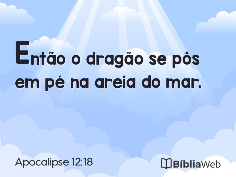 Apocalipse 12:18 em imagem para compartilhar