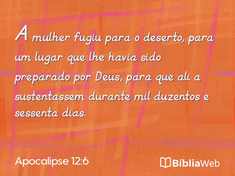 Apocalipse 12:6 em imagem para compartilhar