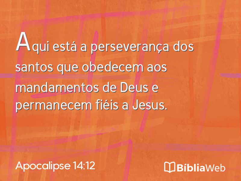 Apocalipse 14:12 em imagem para compartilhar