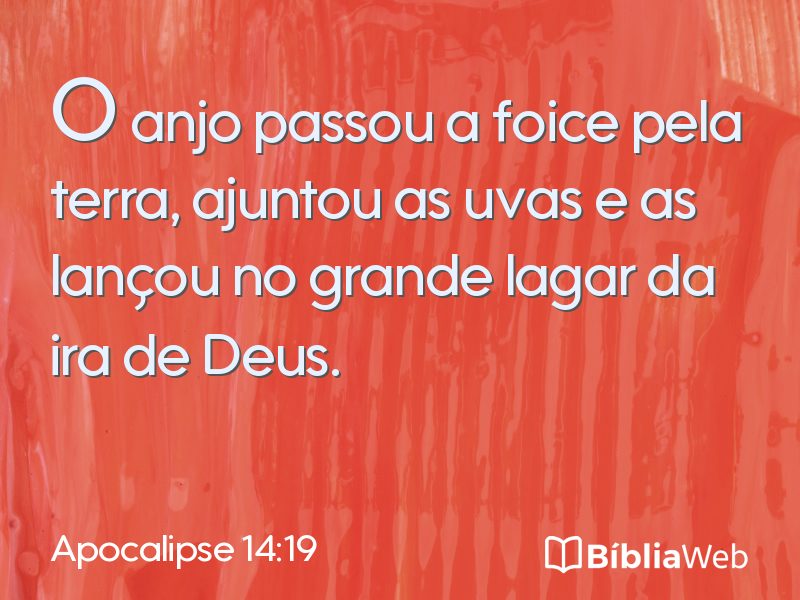 Apocalipse 14:19 em imagem para compartilhar