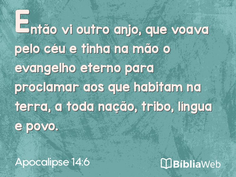 Apocalipse 14:6 em imagem para compartilhar