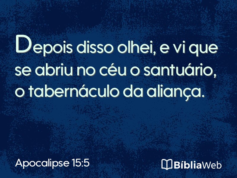Apocalipse 15:5 em imagem para compartilhar