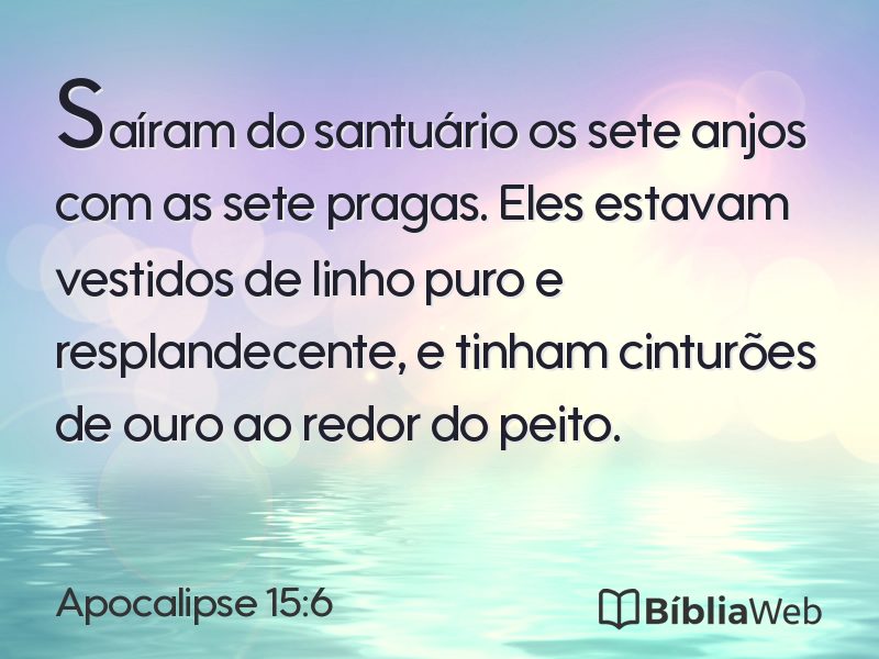 Apocalipse 15:6 em imagem para compartilhar