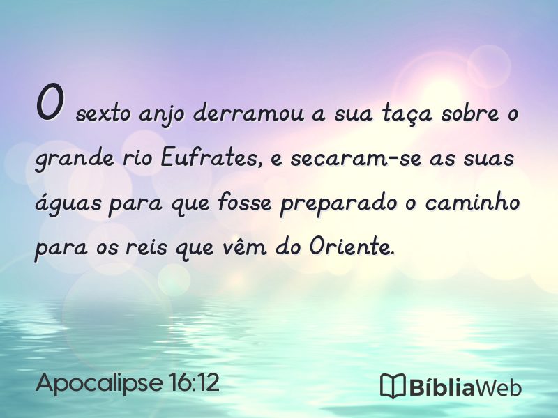Apocalipse 16:12 em imagem para compartilhar