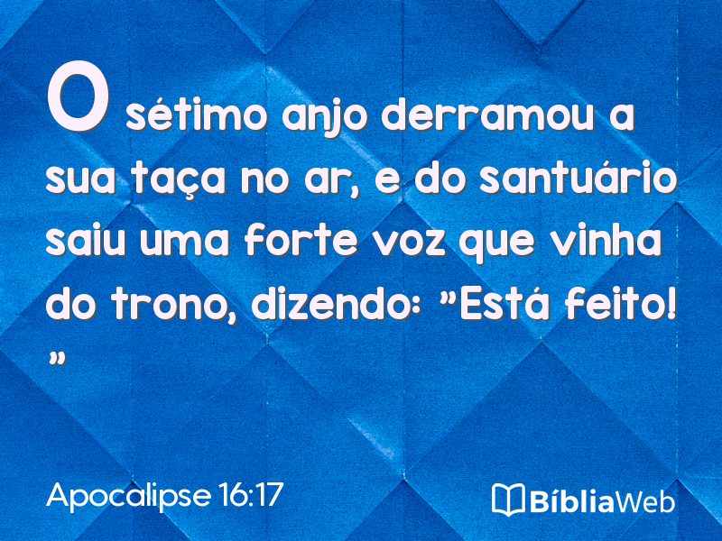 Apocalipse 16:17 em imagem para compartilhar