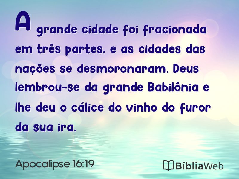 Apocalipse 16:19 em imagem para compartilhar