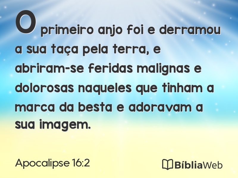 Apocalipse 16:2 em imagem para compartilhar