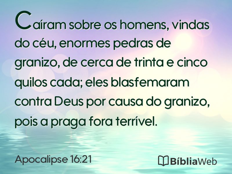 Apocalipse 16:21 em imagem para compartilhar