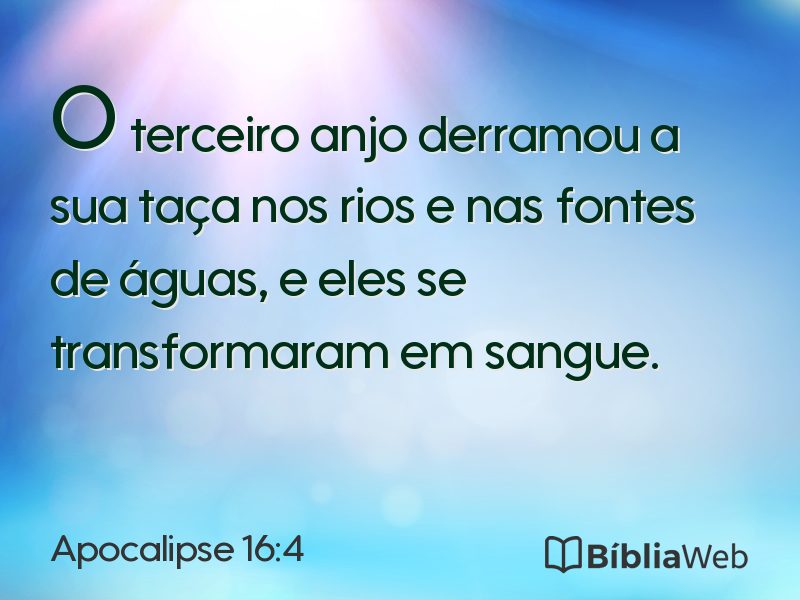Apocalipse 16:4 em imagem para compartilhar