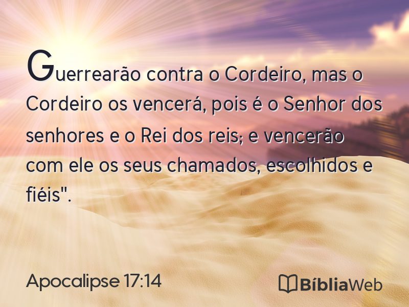 Apocalipse 17:14 em imagem para compartilhar