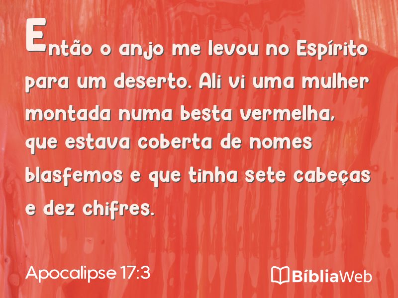 Apocalipse 17:3 em imagem para compartilhar