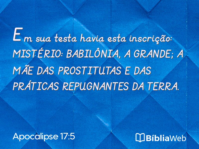 Apocalipse 17:5 em imagem para compartilhar