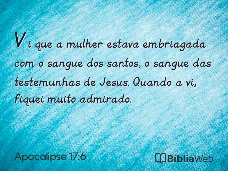 Apocalipse 17:6 em imagem para compartilhar
