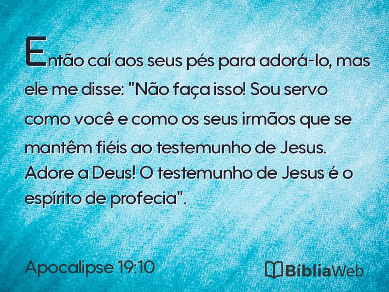 Apocalipse 19:10 em imagem para compartilhar