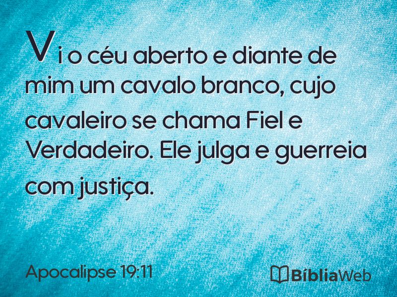 Apocalipse 19:11 em imagem para compartilhar