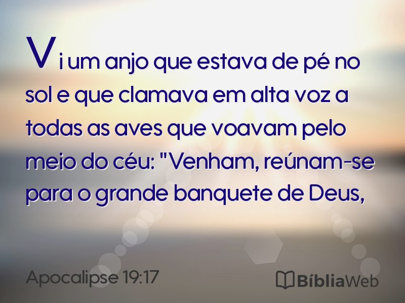 Apocalipse 19:17 em imagem para compartilhar