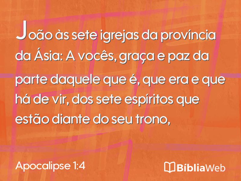 Apocalipse 1:4 em imagem para compartilhar