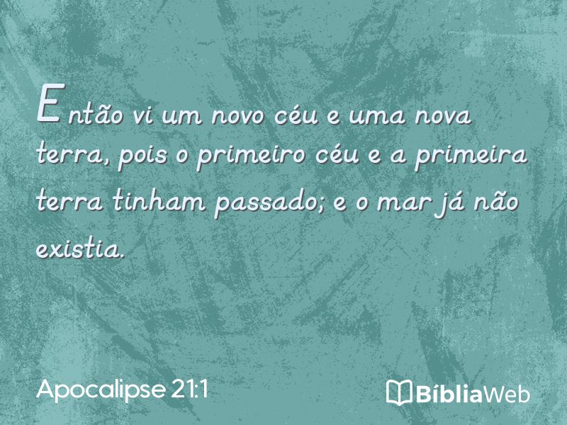 Apocalipse 21:1 em imagem para compartilhar