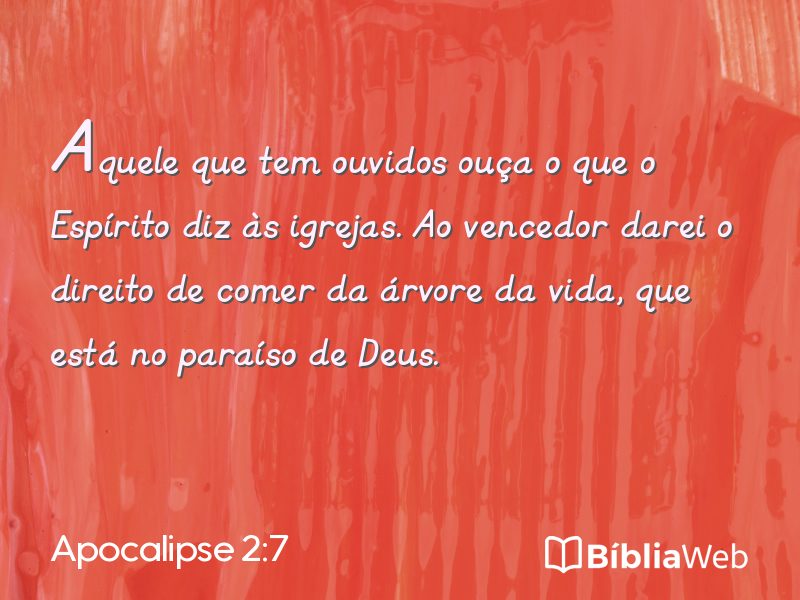 Apocalipse 2:7 em imagem para compartilhar