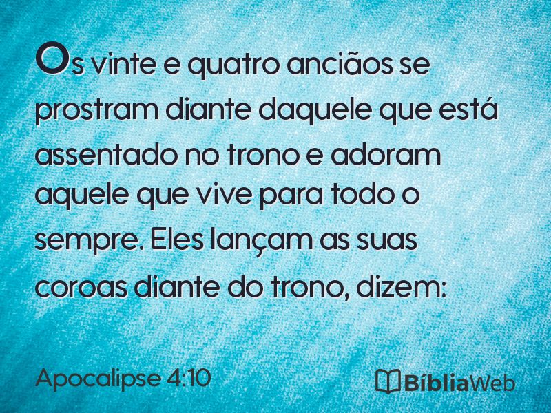 Apocalipse 4:10 em imagem para compartilhar