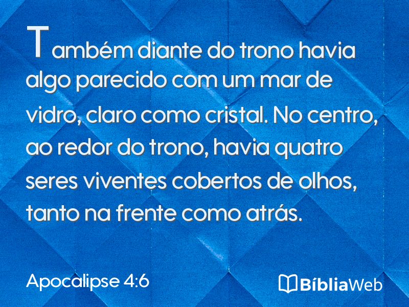 Apocalipse 4:6 em imagem para compartilhar
