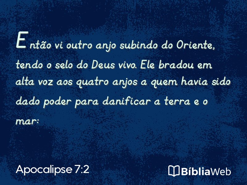 Apocalipse 7:2 em imagem para compartilhar