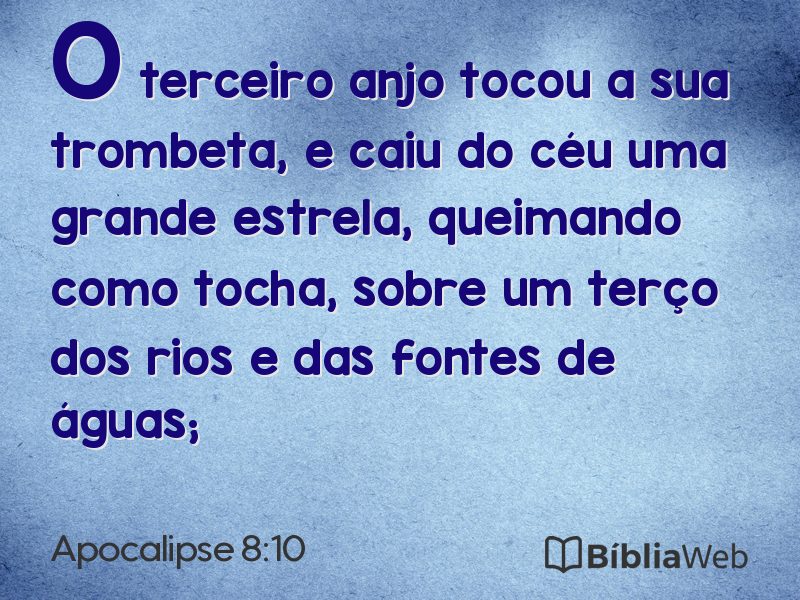 Apocalipse 8:10 em imagem para compartilhar