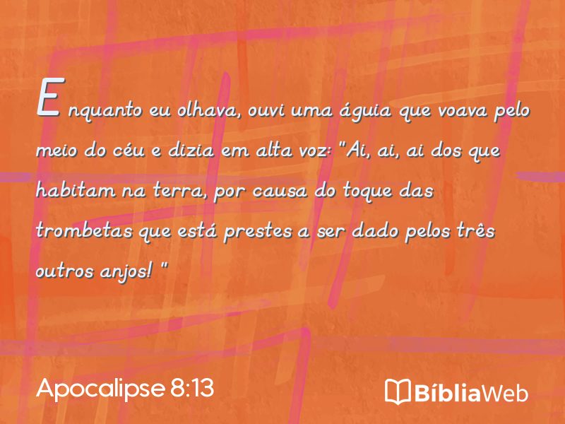 Apocalipse 8:13 em imagem para compartilhar
