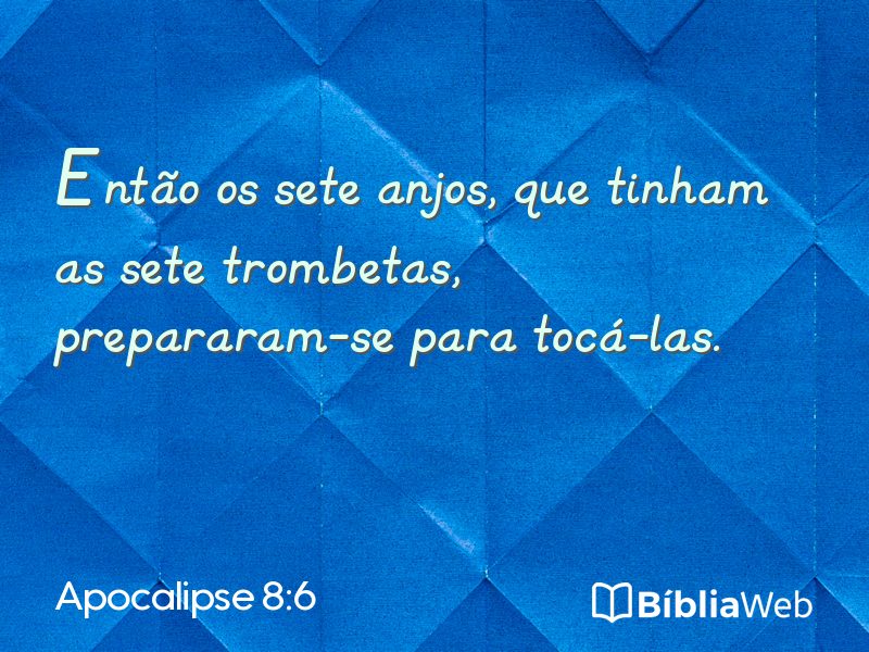Apocalipse 8:6 em imagem para compartilhar