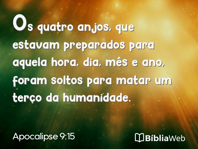 Apocalipse 9:15 em imagem para compartilhar