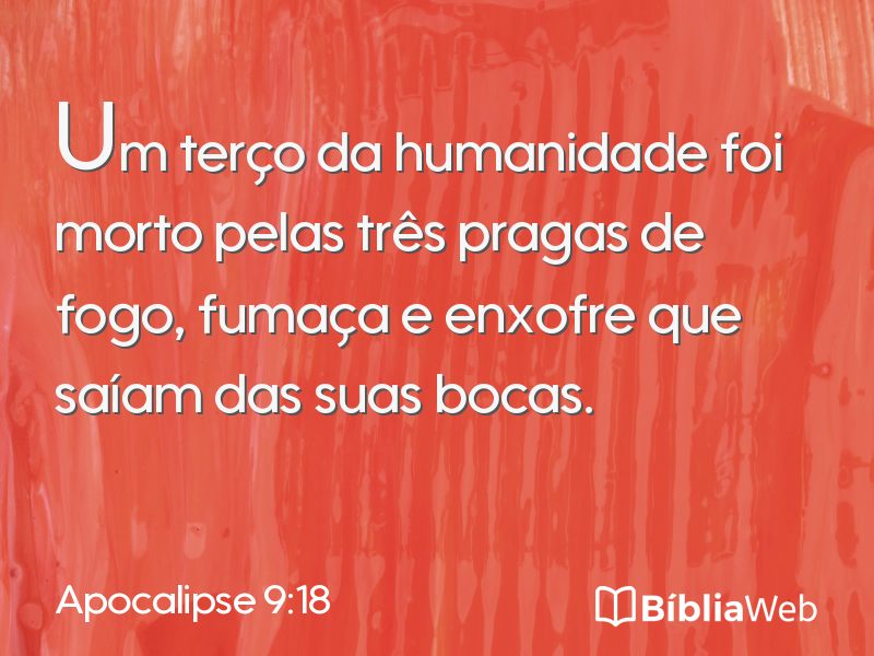 Apocalipse 9:18 em imagem para compartilhar