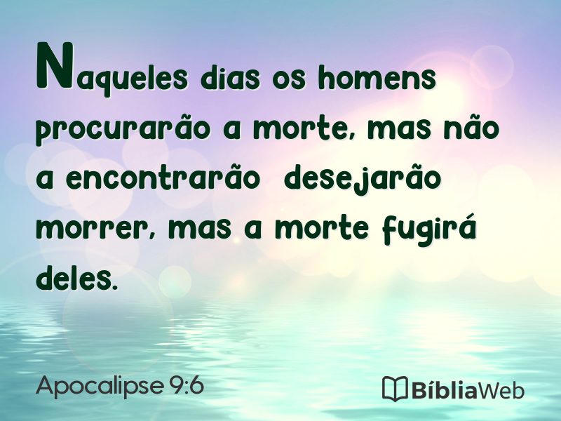 Apocalipse 9:6 em imagem para compartilhar